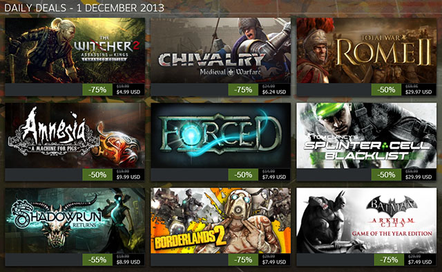 Steam Autumn Sale 2013 DAY 4