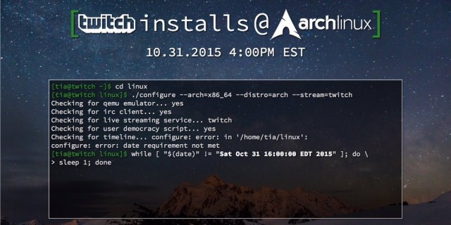 Twitch-Installs-Arch-Linux