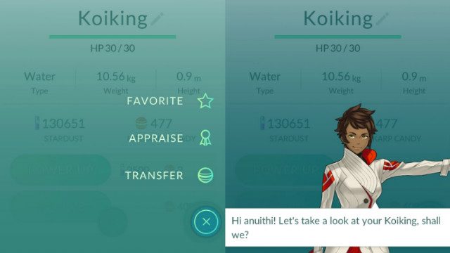 Pokemon GO Appraisal